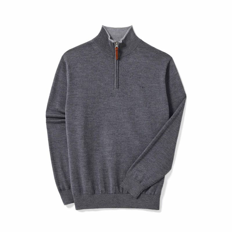 R.M. Williams Ernest 1/4 Zip Merino Knit image number 2